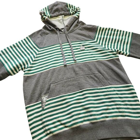 LRG Hoodie Mens Small Lifted Research Group Jacket Skateboard Punk Grunge Green - Picture 1 of 5